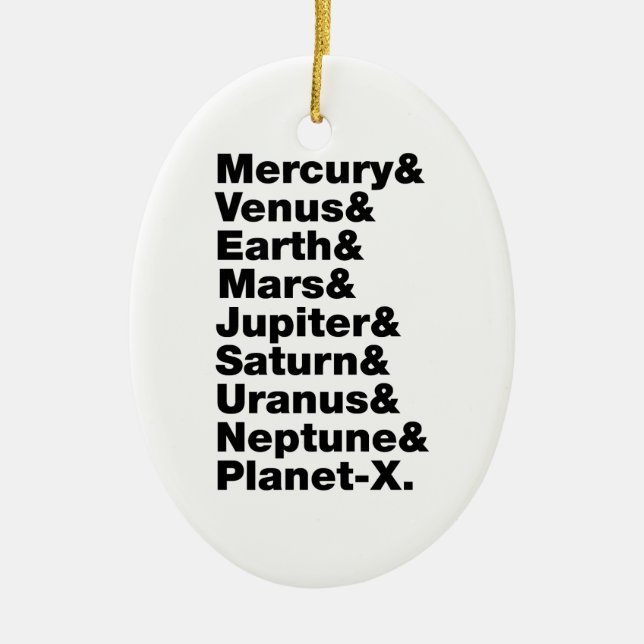 Solar System Ceramic Tree Decoration (Front)