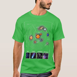 Solar System Cool Astronomy Scientist Gift T-Shirt