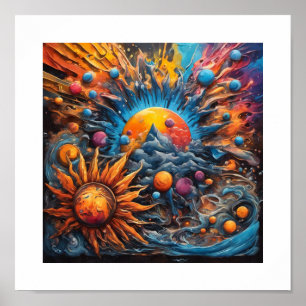 Solar System Creation Poster