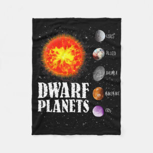 Solar System - Dwarf Planets Gift T Shirt Fleece Blanket