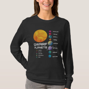 Solar System Dwarf Planets Space Astronaut T-Shirt