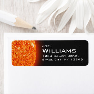 Solar System Fiery Sun Space Return Address