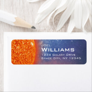 Solar System Fiery Sun Space Return Address