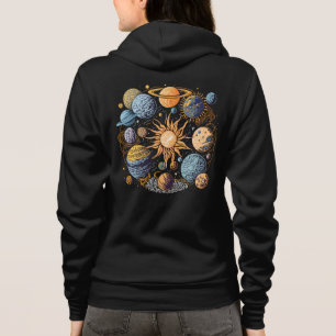 Solar System Graphic Design Hoodie