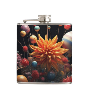 Solar System Hip Flask