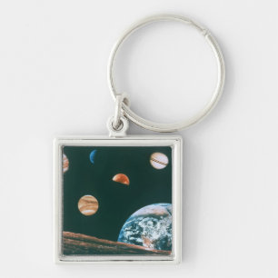 Solar system key ring