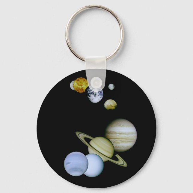 Solar System Keychain - Space/Astronomy Science (Front)