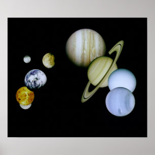 Solar System Large Poster - Science Astronomy gift
