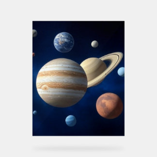 Solar System Montage Acrylic Sign