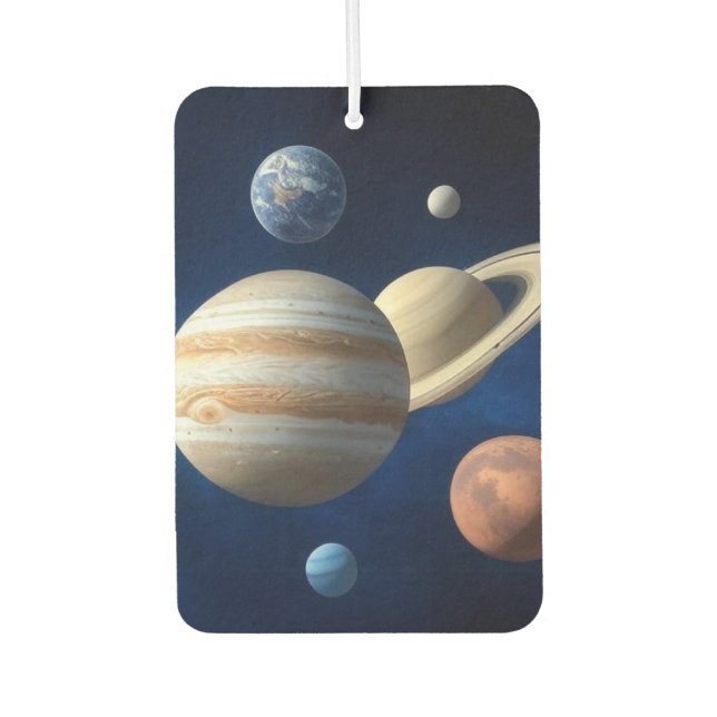 Solar System Montage Car Air Freshener (Front)