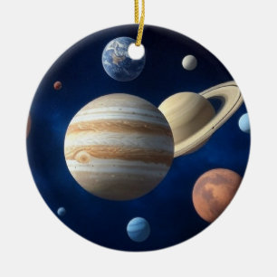 Solar System Montage Ceramic Tree Decoration