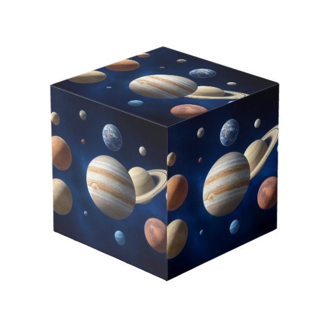 Solar System Montage Cube (Front Angled)