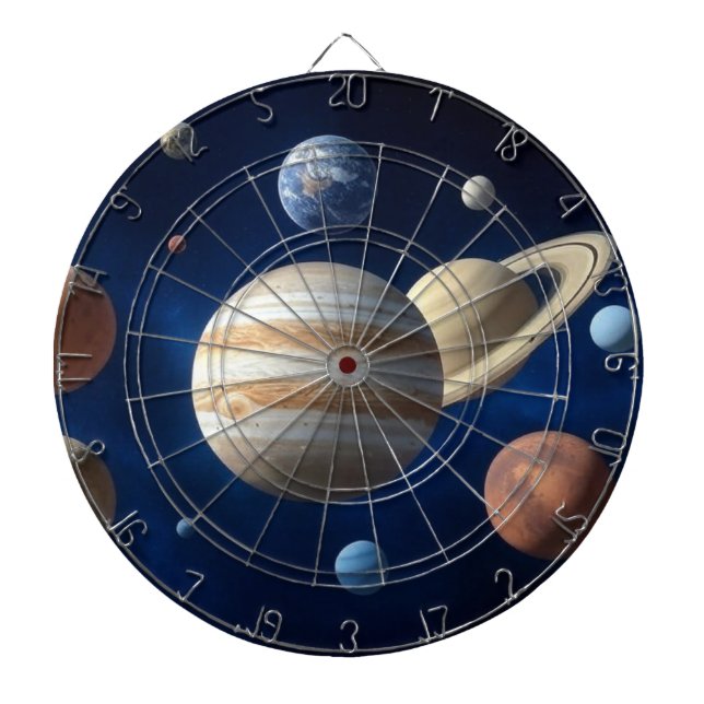 Solar System Montage Dartboard (Front)