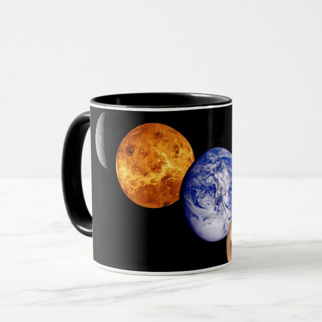 Solar System Montage JPL Planet Photos Mug (Front Left)