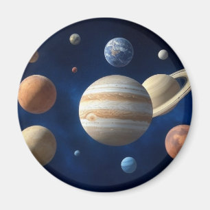 Solar System Montage Magnet