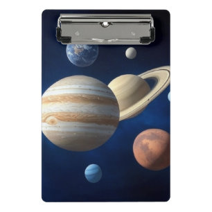 Solar System Montage Mini Clipboard
