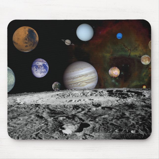 Solar System Montage Mouse Mat (Front)