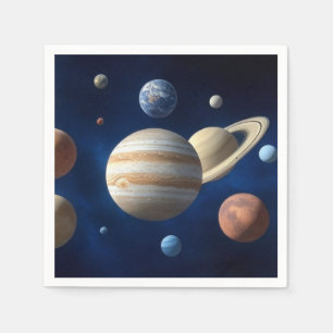Solar System Montage Napkin