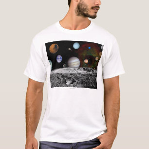 Solar System Montage of Voyager Images T-Shirt