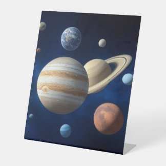 Solar System Montage Pedestal Sign