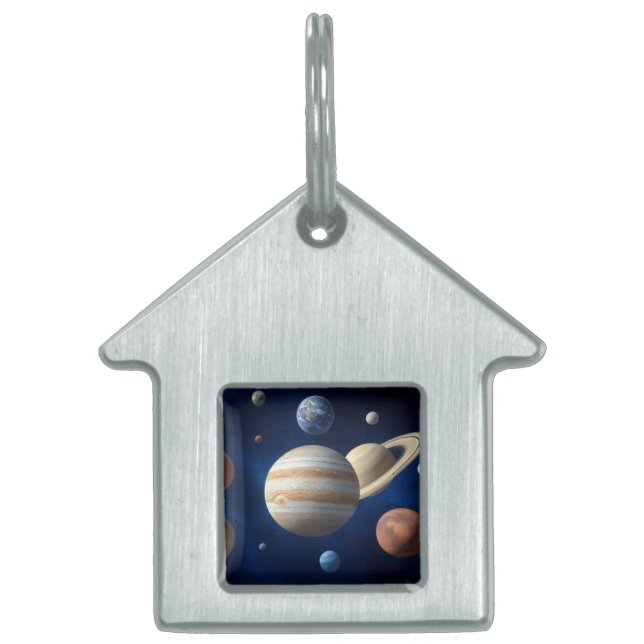 Solar System Montage Pet ID Tag (Front)