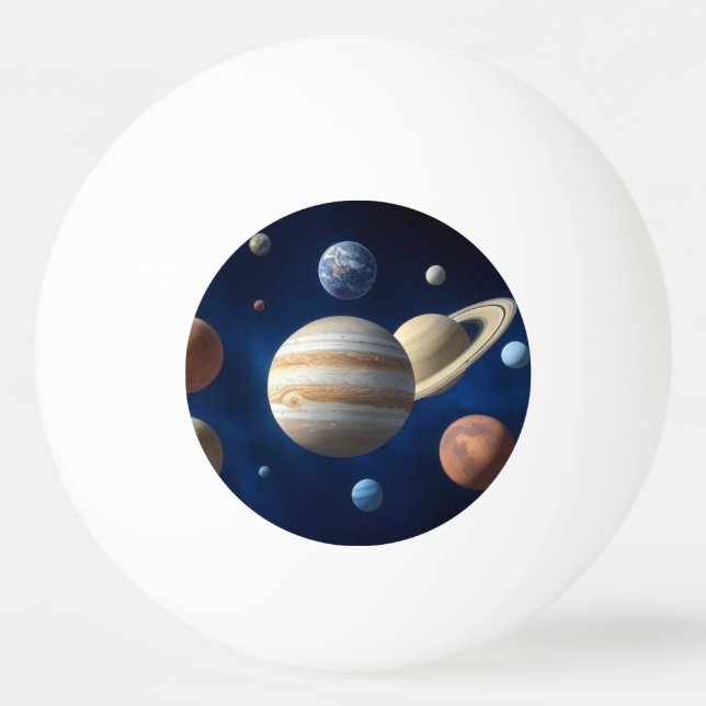 Solar System Montage Ping Pong Ball (Front)