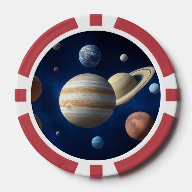 Solar System Montage Poker Chips (Front)