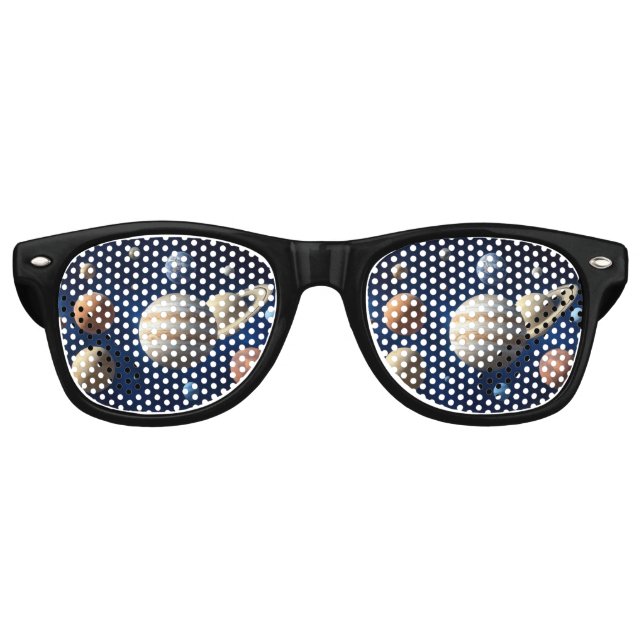 Solar System Montage Retro Sunglasses (Front)