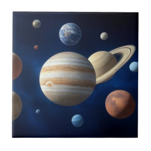 Solar System Montage Tile