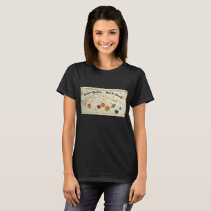 Solar System Out To Lunch Retro Space Design T-Shirt