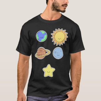Solar System 	 Pack T-Shirt