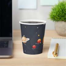 Solar system Paper Cups