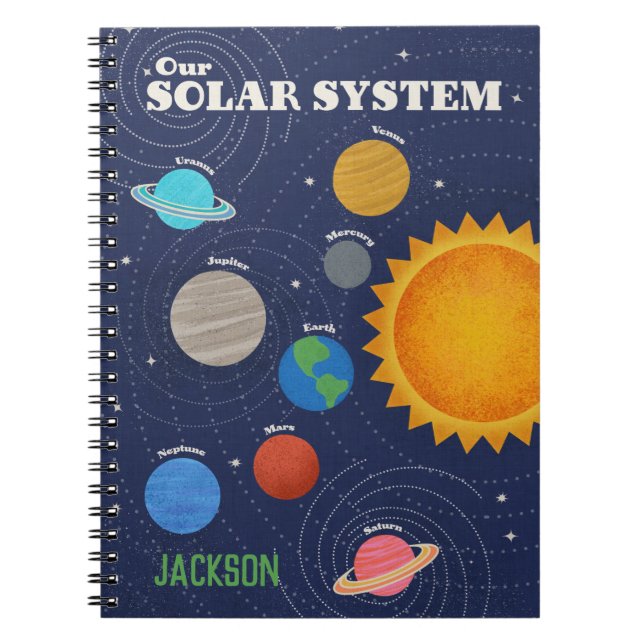 Solar System Personalised Notebook (Front)