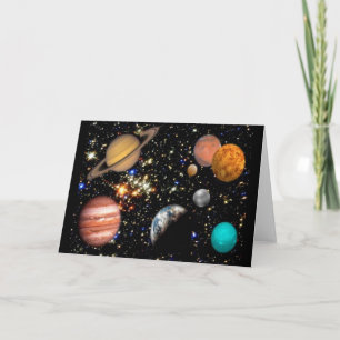 Solar System Planets Card