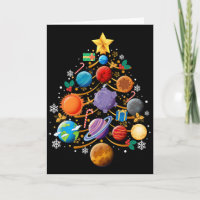 Solar System Planets Christmas Tree Astronomy Xmas