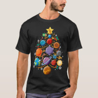 Solar System Planets Christmas Tree Astronomy Xmas