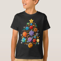 Solar System Planets Christmas Tree Astronomy Xmas