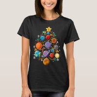 Solar System Planets Christmas Tree Astronomy Xmas