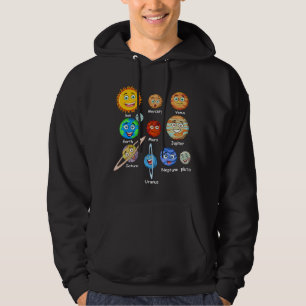 Solar system planets hoodie
