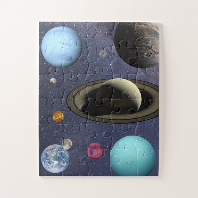 Solar system planets jigsaw puzzle (Vertical)