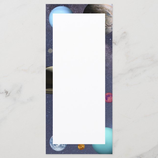 Solar system planets menu (Front)