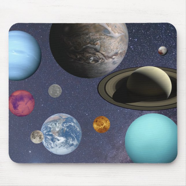 Solar system planets mouse mat (Front)