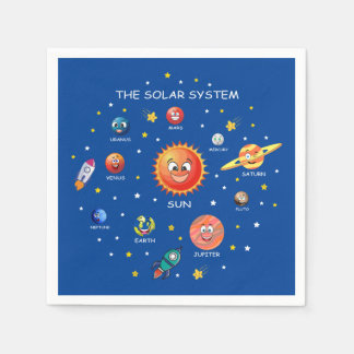 Solar System Planets Napkin