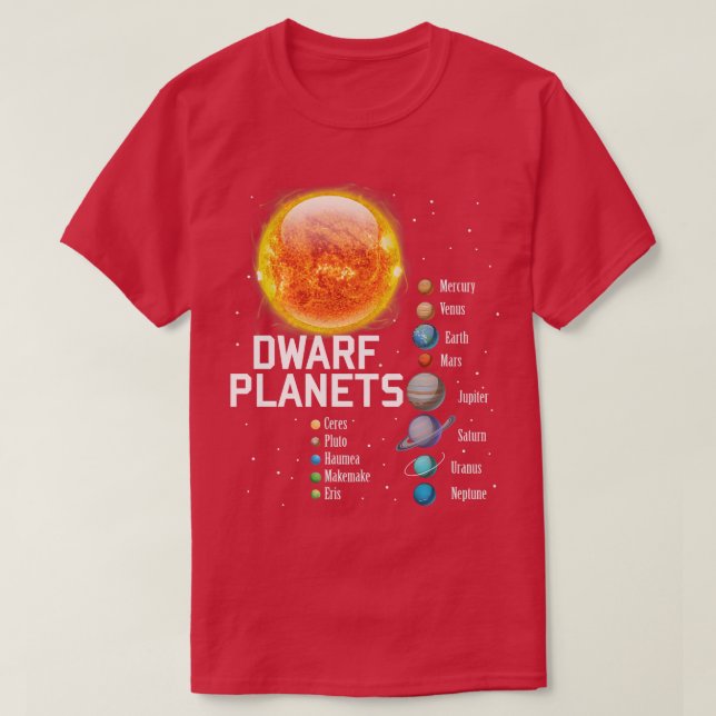 Solar System Planets Outer Space Astronaut Boys Gi T-Shirt (Design Front)