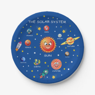 Solar System Planets Paper Plate