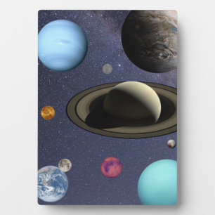 Solar system planets plaque