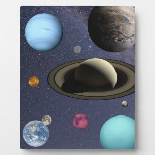 Solar system planets plaque