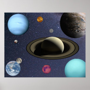 Solar system planets poster