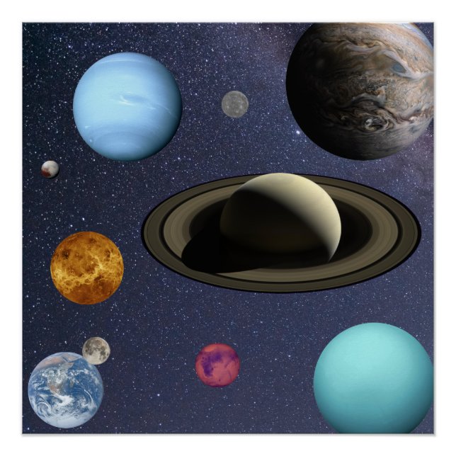 Solar system planets poster (Front)