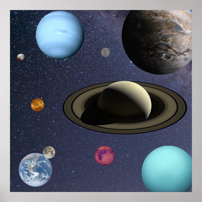 Solar system planets poster (Front)